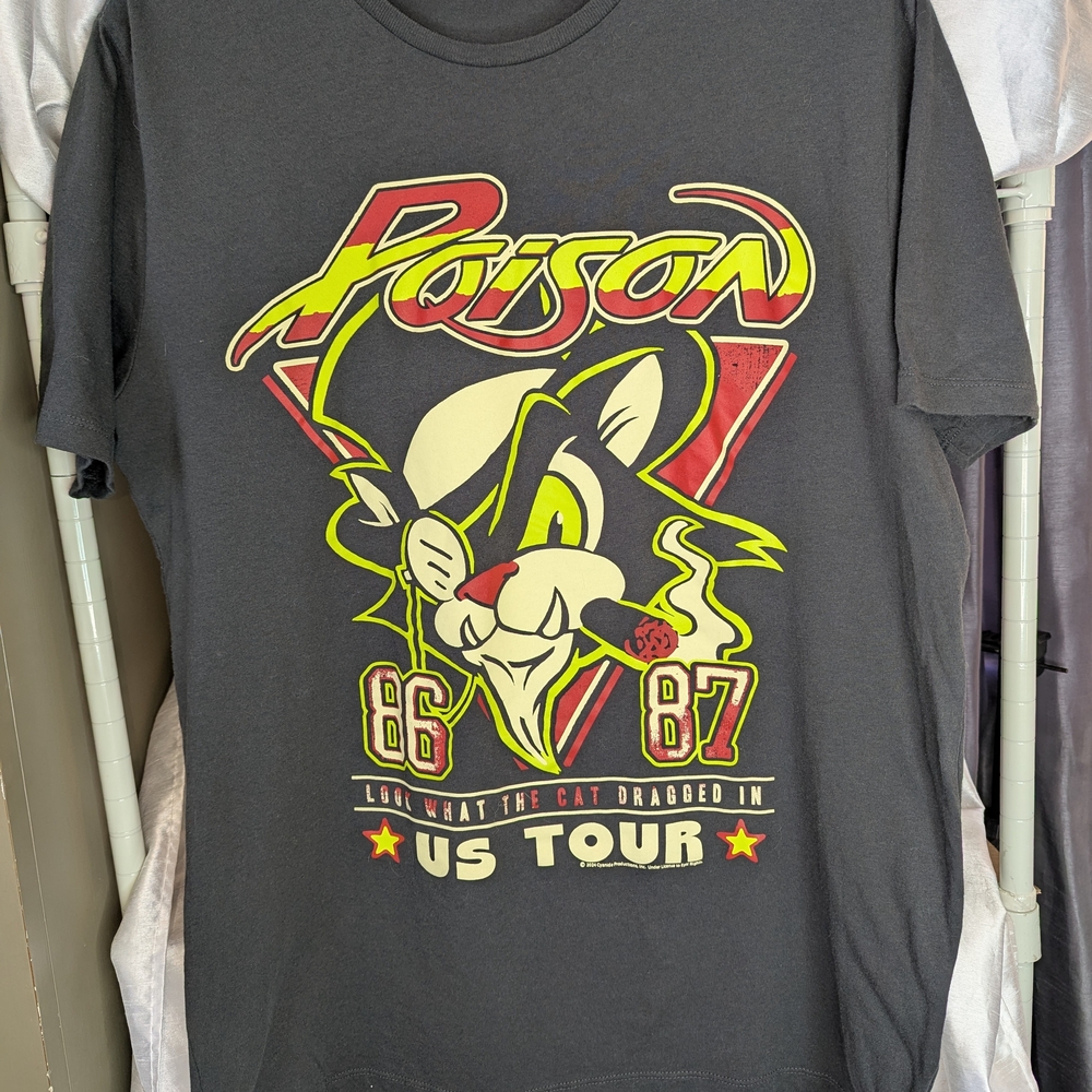 Old Navy Black Crewneck Tee with White Logo A-1008